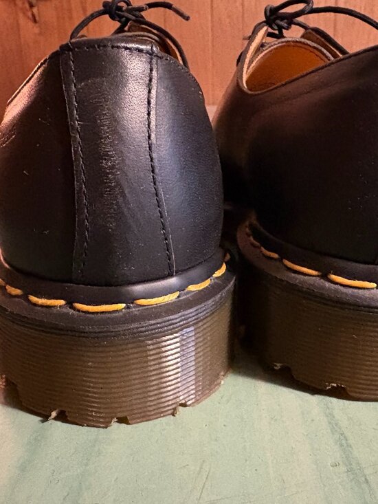 Vintage Mens Dr. Doc Martens 1461 Black Leather Oxford Shoes UK 9 US 10 England main image 12